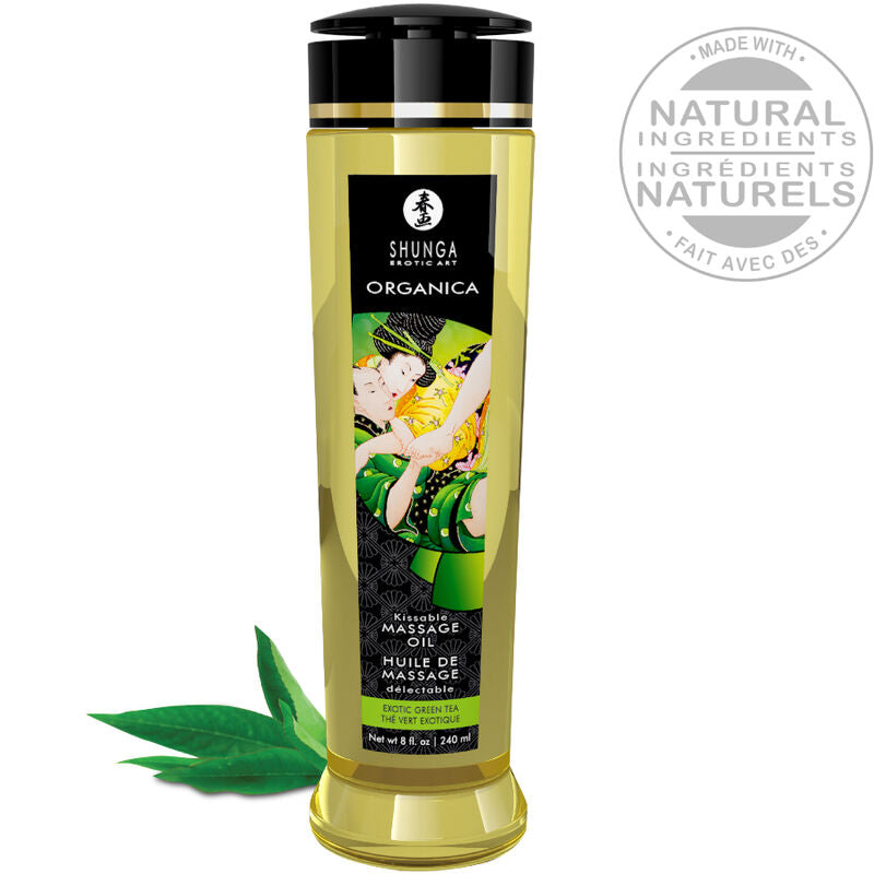 Shunga Organic - Massage Oil Green Tea 240 ML