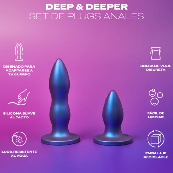 Durex Toy Set Plug Anal Deep &amp; Deeper — Blue