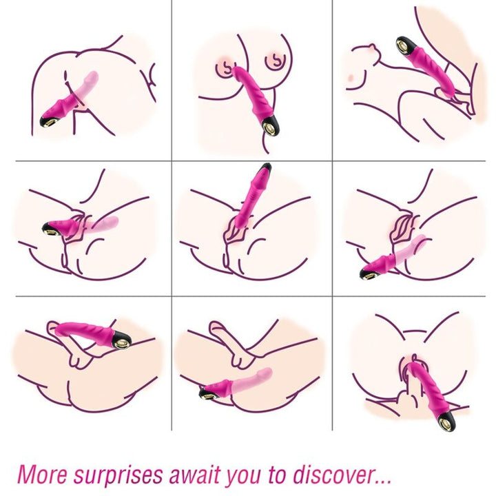 Armony Joyblade Dildo Vibrator Rotator Fuchsia — Pink Silicone