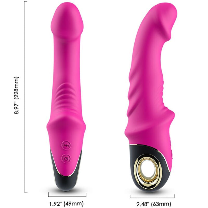 Armony Joyblade Dildo Vibrator Rotator Fuchsia — Pink Silicone