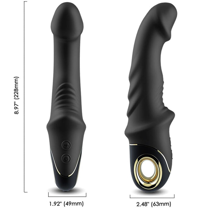Armony Joyblade Dildo Vibrator Rotator Black — Black Silicone