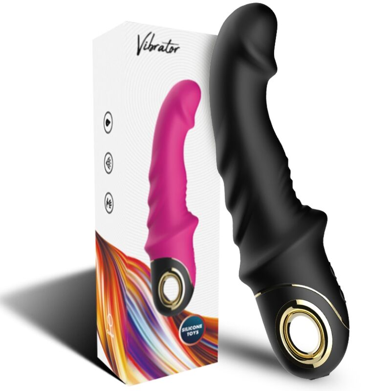 Armony Joyblade Dildo Vibrator Rotator Black — Black Silicone