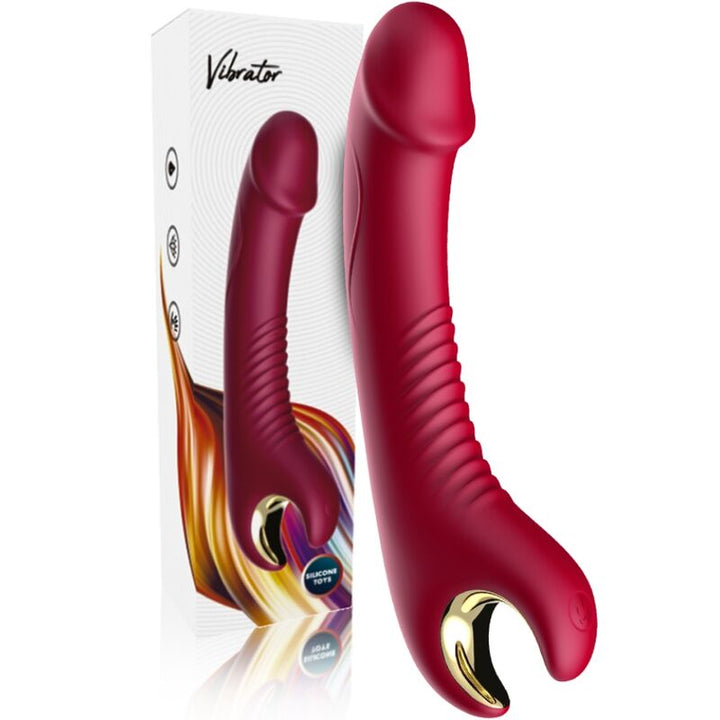 ARMONY - PRINCE DILDO VIBRATOR &amp; ROTATOR RED