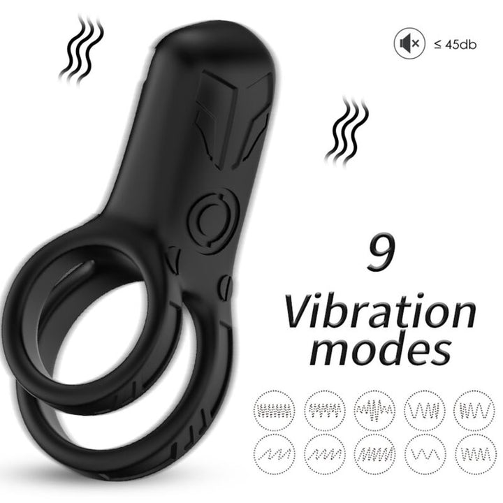 Armony Double Ring - Vibrator Black