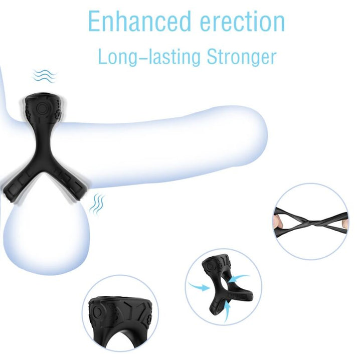 Armony Ring Vibrator - &amp; Multiposition Black
