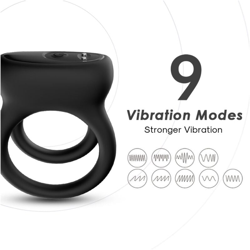 Armony Double Ring - Vibrator Black