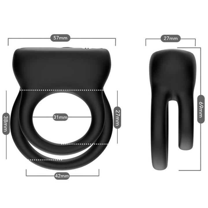 Armony Double Ring - Vibrator Black