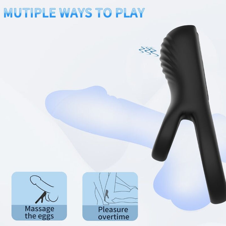 Armony Double Ring - Vibrator Black