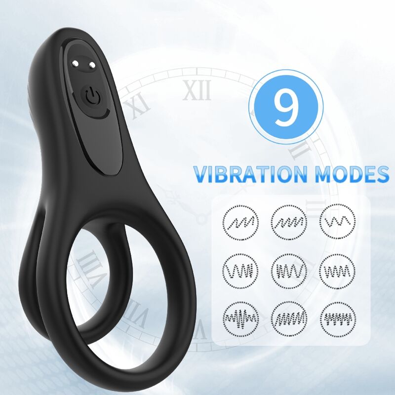 Armony Double Ring - Vibrator Black