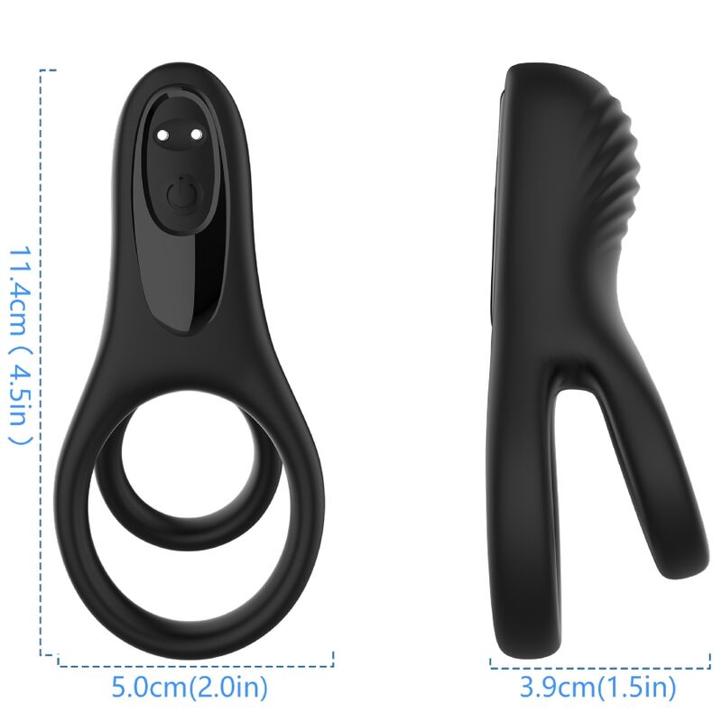 Armony Double Ring - Vibrator Black