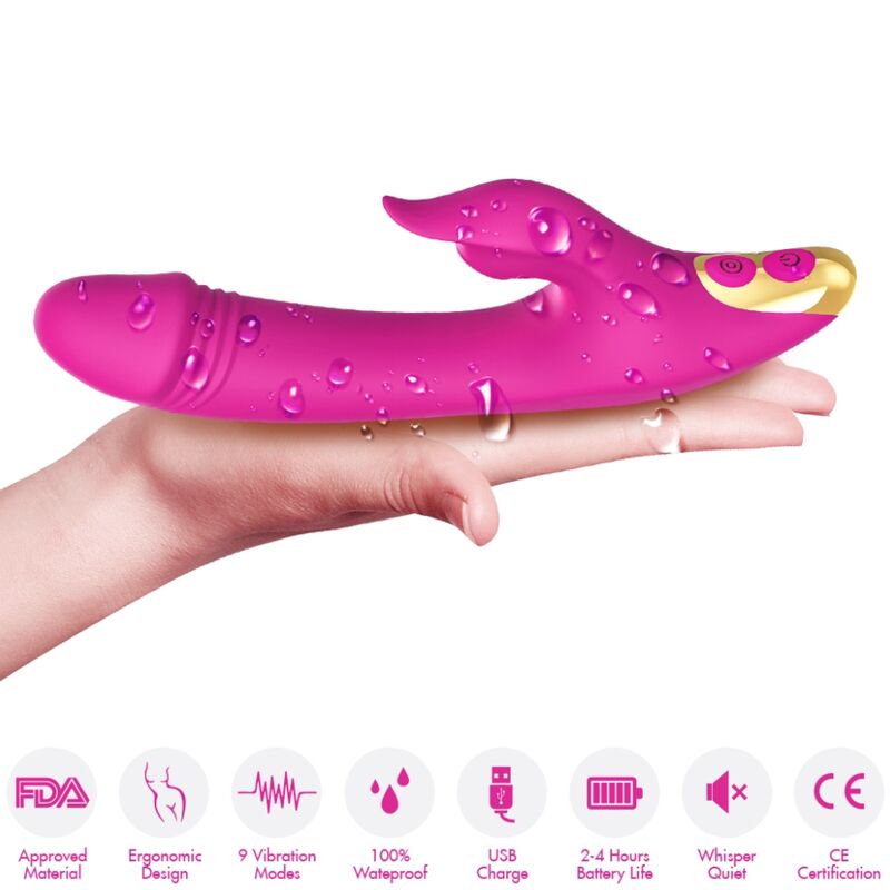 ARMONY - LOVE CLITORIS &amp; G-SPOT SUCTION CUP FUCHSIA