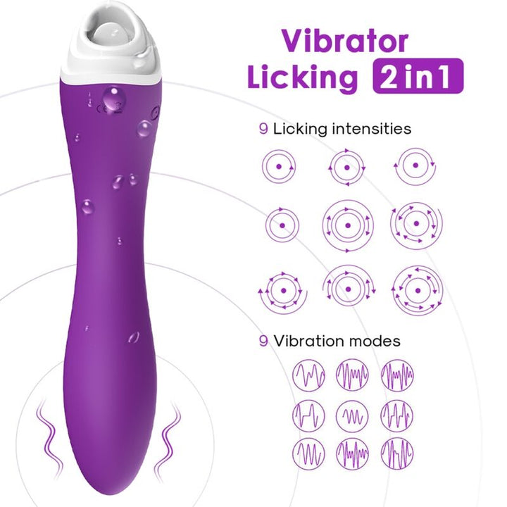 ARMONY - FAIRYLAND LICKING VIBRATING CLIT &amp; VIBRATOR PURPLE