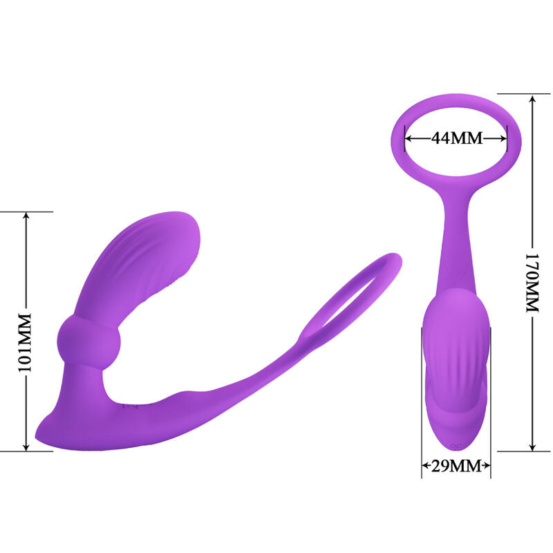 Pretty Love Warren - Violet Anal Ring &amp; Vibrator