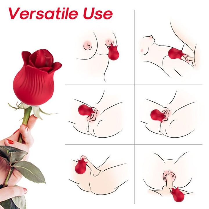 ARMONY - ROSE VIBRATOR &amp; STIMULATOR RED