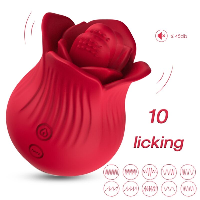 ARMONY - ROSE VIBRATOR &amp; STIMULATOR RED