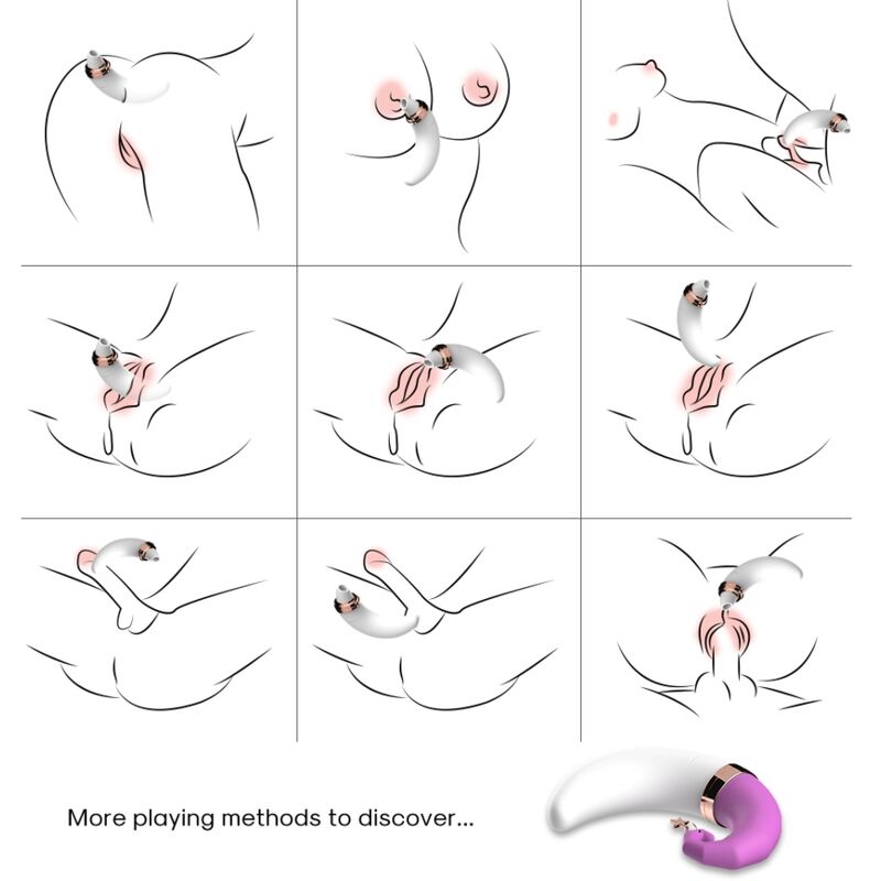 ARMONY - SWEETMOON CLITORIS &amp; G-SPOT SUCTION CUP PINK