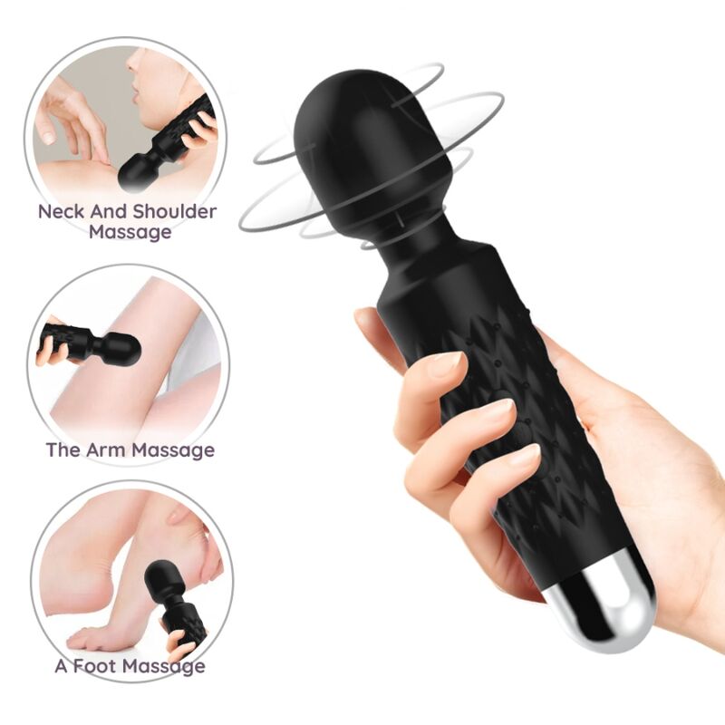 Armony Postman - Massager & Vibrator Super Flexible Head Black
