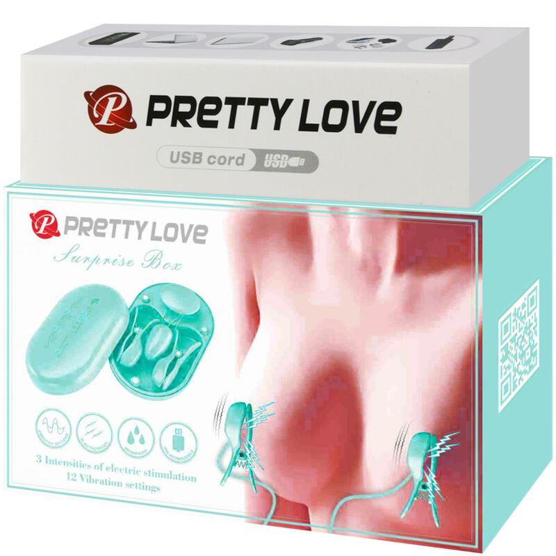 Pretty Love Surprise - Box Blue Electro Stimulation Tweezers