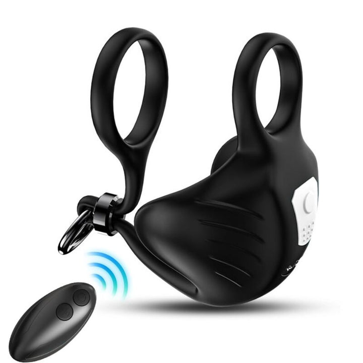 Armony Manta Scrotum - Vibrator Ring Remote Control Black