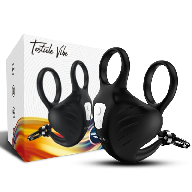 Armony Manta Scrotum - Vibrator Ring Remote Control Black