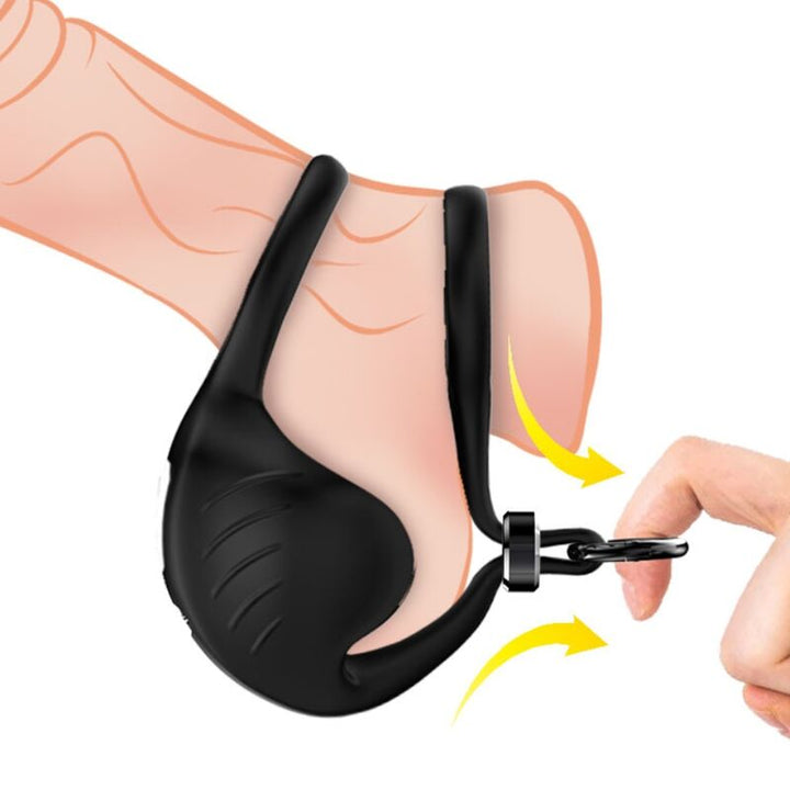 Armony Manta Scrotum - Vibrator Ring Black