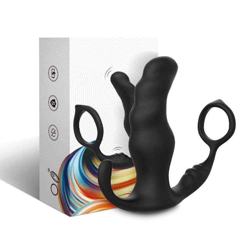 Armony Knight Vibrator Anal Prostate Ring — Black