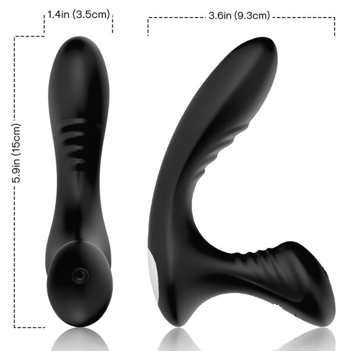 Armony Storm Vibrator Anal Prostate Plug — Black