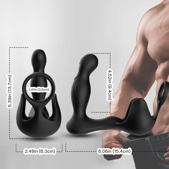 Armony Surround Vibrator Anal Stimulator Testiculos Ring — Black
