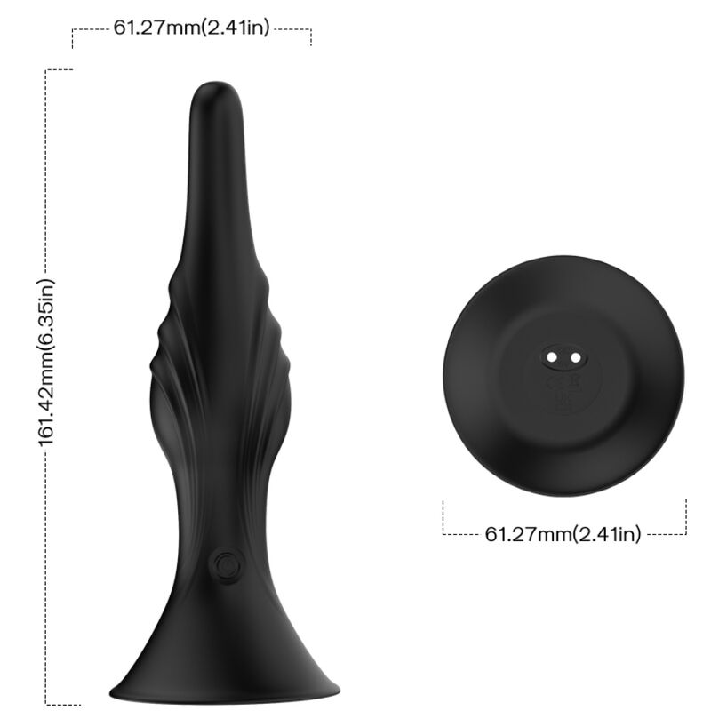 Armony Vibrator Anal Plug Remote Control — Black