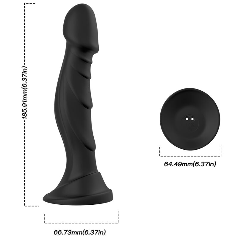 Armony Dildo - Vibrator & Anal Plug Remote Control Black