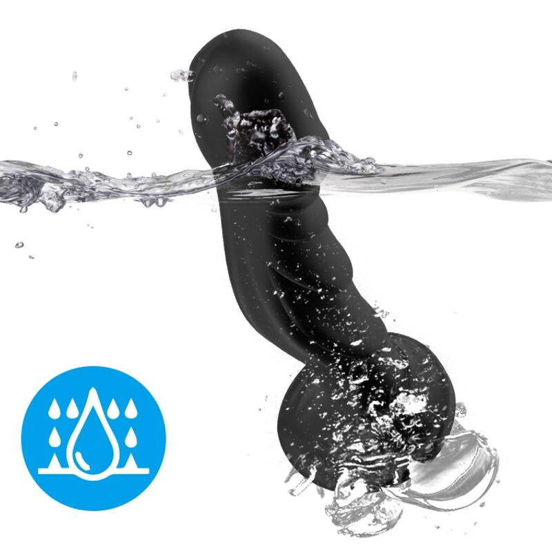 Armony Dildo Vibrator Anal Plug Remote Control — Black