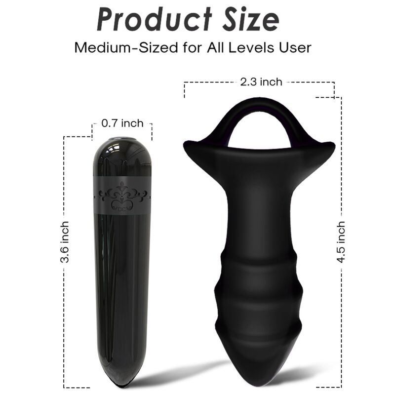 ARMONY - KYLIN FINGER VIBRATOR &amp; ANAL PLUG REMOTE CONTROL BLACK