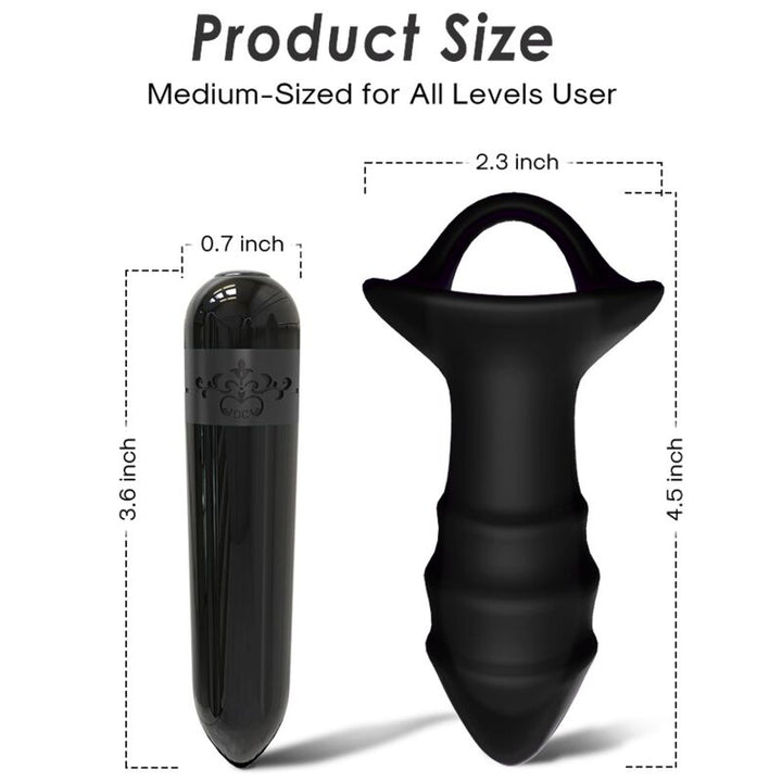 ARMONY - KYLIN FINGER VIBRATOR &amp; ANAL PLUG REMOTE CONTROL BLACK