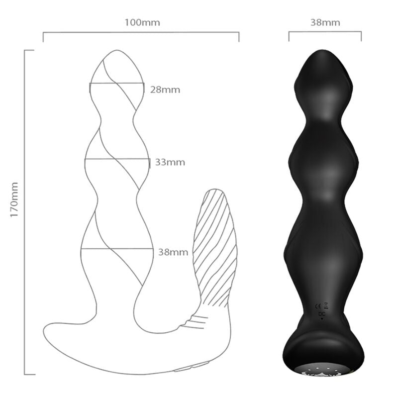 Armony Manfun Vibrator Stimulator Anal Plug — Black