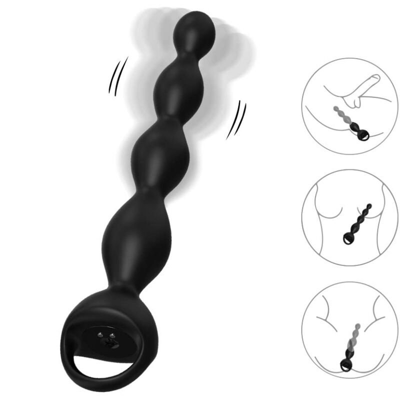Armony Vibrator - Finger Anal Plug Black