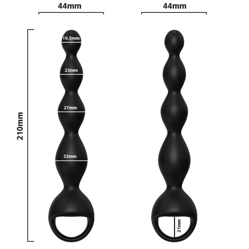 Armony Vibrator Finger Anal Plug — Black