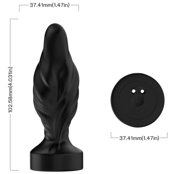 Armony Vibrator Anal Plug Remote Control — Black