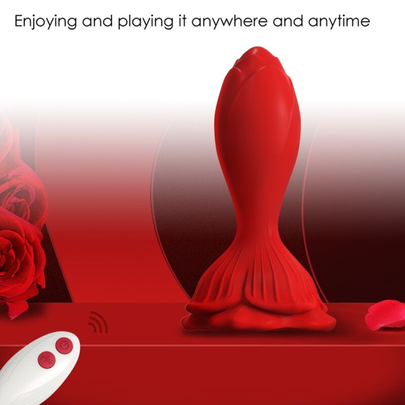 Armony Pink Vibrator Anal Plug Small — Red