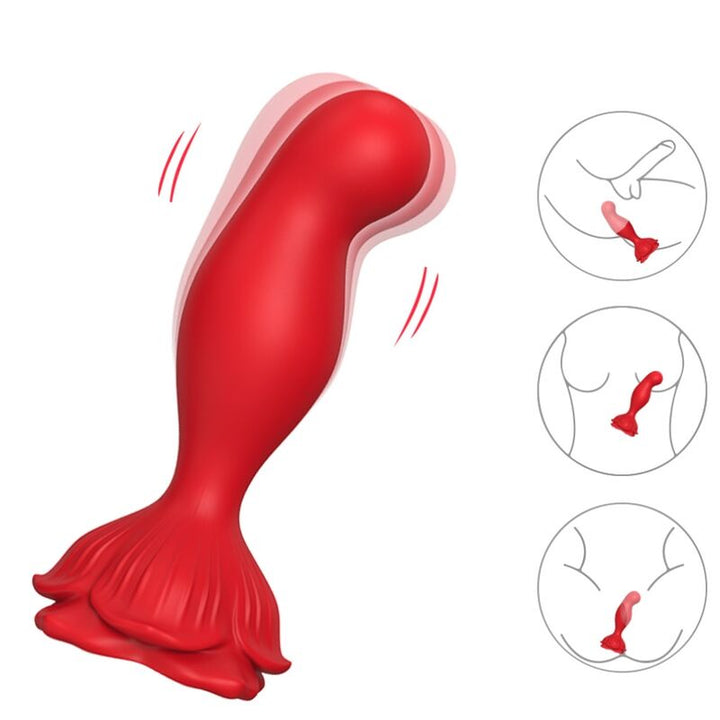 Armony Pink Vibrator Anal Plug — Red