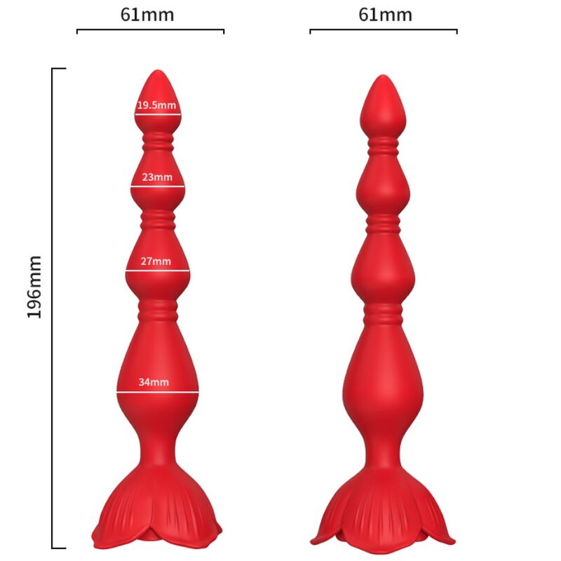 Armony Pink - Vibrator Pagoda & Anal Plug Red