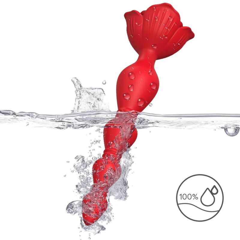 Armony Pink Vibrator Pagoda Anal Plug — Red