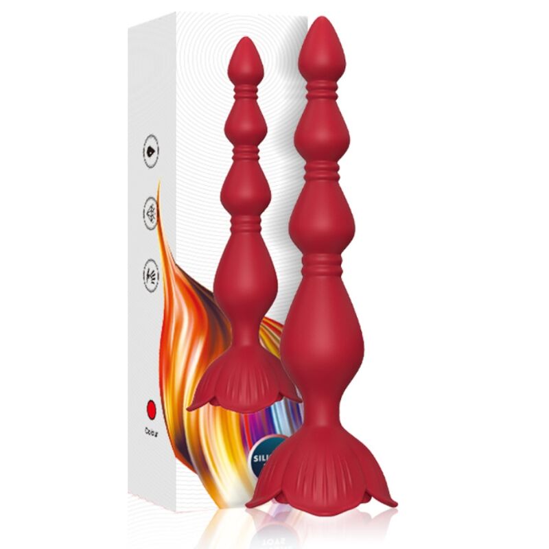 Armony Pink Vibrator Pagoda Anal Plug — Red