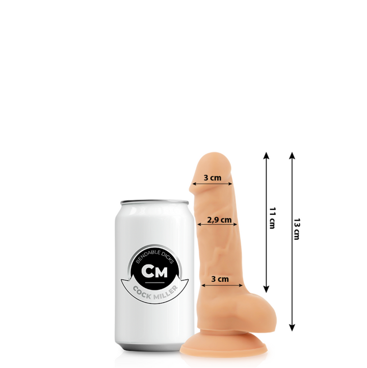 Cock Miller Silicone Density Cocksil Articulable 13 CM — Skin · Silicone