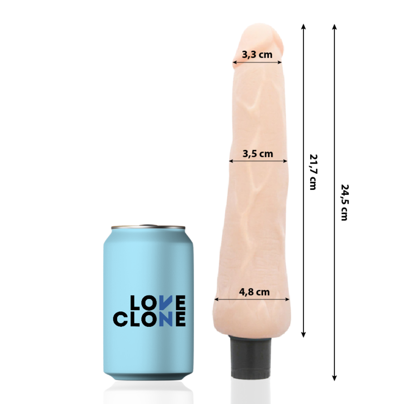Loveclone Ragnar Self Lubrication Vibrator 24.5 CM -O- 3.5 — Skin TPR