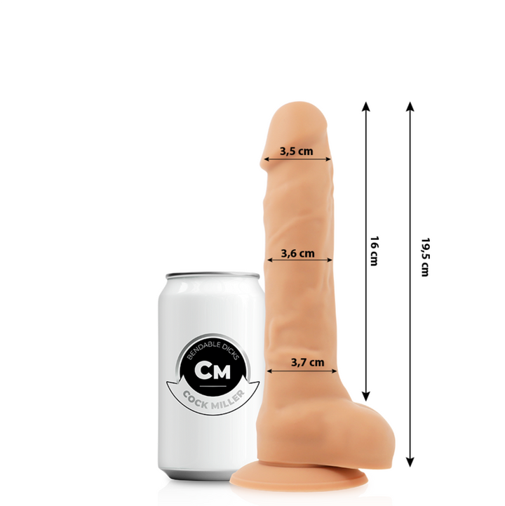 Cock Miller Dildo Realistic Silicone Density Articulable — Skin · Silicone