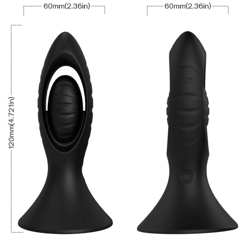 Armony Vibrator Anal Plug Silicone — Black