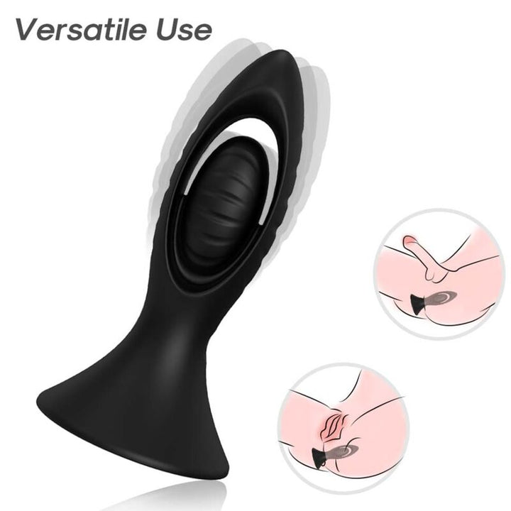 Armony Vibrator Anal Plug Silicone — Black