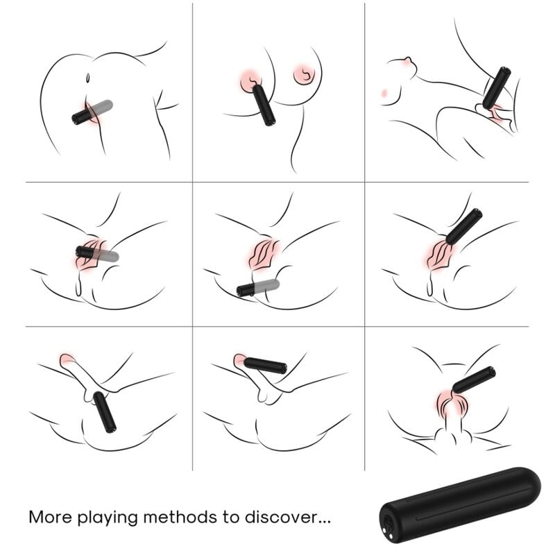 Armony Warhead - Vibrator Bullet Remote Control Black 2 CM X