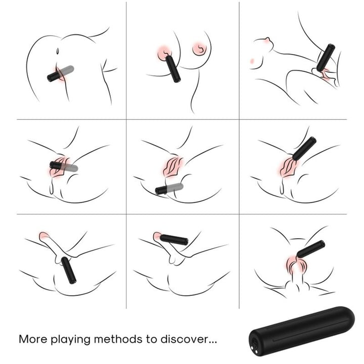 Armony Warhead - Vibrator Bullet Remote Control Black 2 CM X