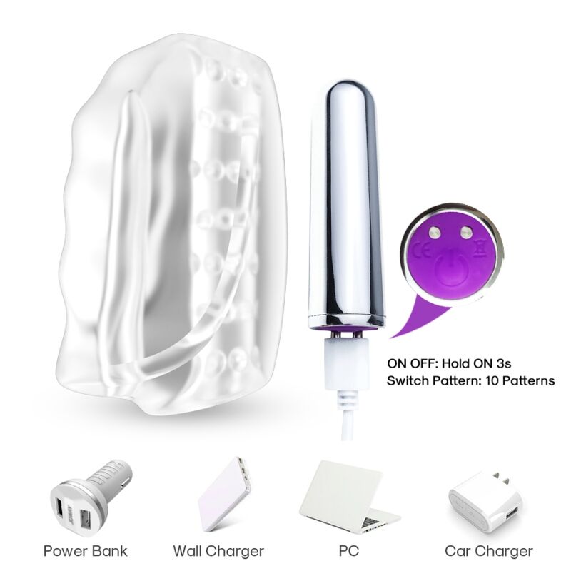 Armony Master Masturbator - &amp; Vibrator Transparente